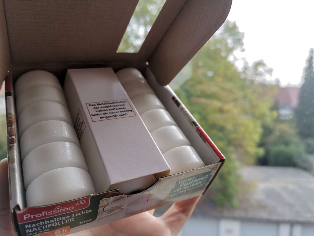 tee lichter nachhaltig dm profissimo baum grün offen